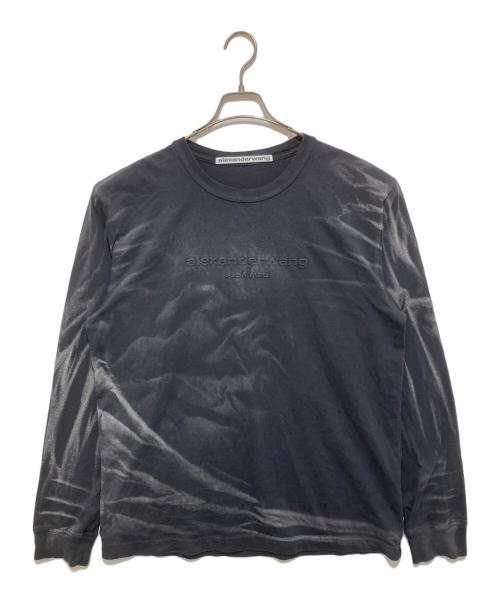 ALEXANDER WANG（アレキサンダー・ワン）ALEXANDER WANG (アレキサンダー・ワン) Black Crease Wash Long Sleeve T-shirt（ブラッククリースウォッシュロングスリーブTシャツ）UCC1251782・25SS ブラック サイズ:Mの古着・服飾アイテム