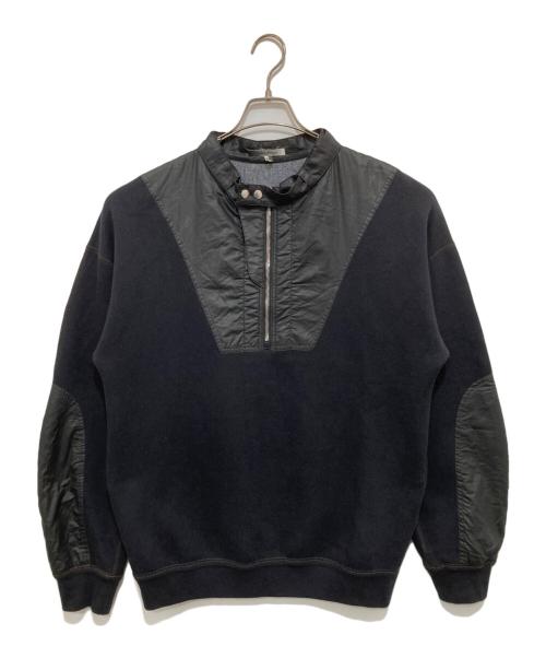 ISABEL MARANT（イザベルマラン）ISABEL MARANT (イザベルマラン) ナイロン切替ハーフジップスウェット ブラック サイズ:Mの古着・服飾アイテム