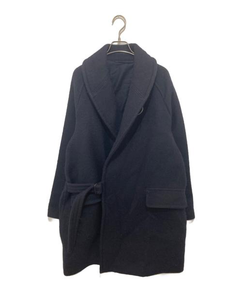COMOLI（コモリ）COMOLI (コモリ) ウール ショールカラーコート ネイビー サイズ:2の古着・服飾アイテム