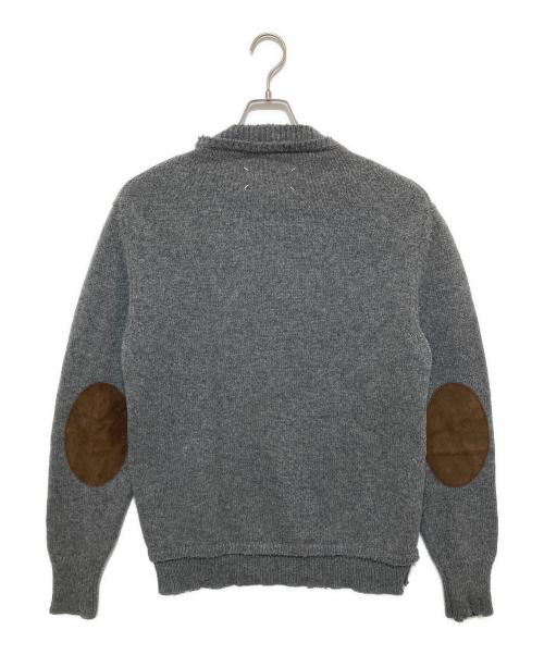 Maison Margiela（メゾンマルジェラ）Maison Margiela (メゾンマルジェラ) 5G エルボーパッチニット グレー サイズ:Mの古着・服飾アイテム