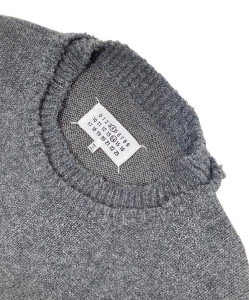 Maison Margiela（メゾンマルジェラ）Maison Margiela (メゾンマルジェラ) 5G エルボーパッチニット グレー サイズ:Mの古着・服飾アイテム