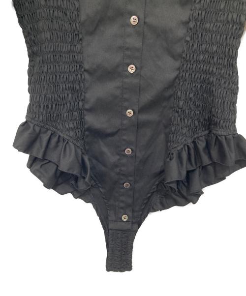 POOLDE（プールデ）POOLDE (プールデ) Romantic Body Suits ロマンチックボディースーツ ブラック サイズ:Sの古着・服飾アイテム
