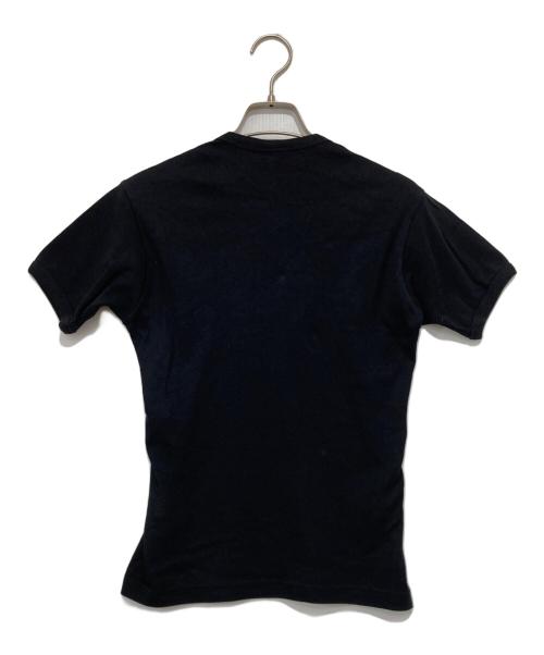 courreges（クレージュ）courreges (クレージュ) Contrast Frame T-Shirt ホワイト×ブラック サイズ:Sの古着・服飾アイテム