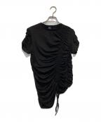 PRANK PROJECTプランクプロジェクト）の古着「Drost Shirring Tshirt」｜ブラック