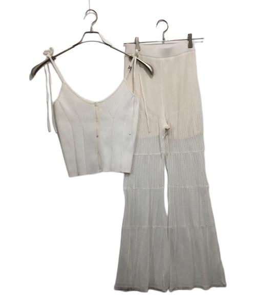 PRANK PROJECT（プランクプロジェクト）PRANK PROJECT (プランクプロジェクト) Multi Way Layered Knit Pants ホワイト サイズ:36の古着・服飾アイテム