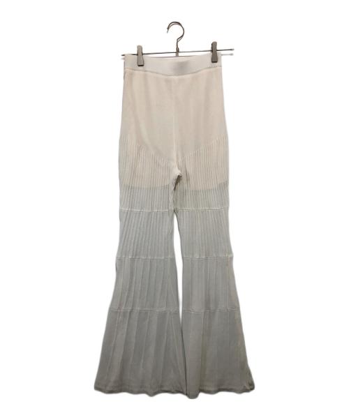 PRANK PROJECT（プランクプロジェクト）PRANK PROJECT (プランクプロジェクト) Multi Way Layered Knit Pants ホワイト サイズ:36の古着・服飾アイテム