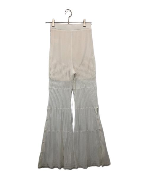 PRANK PROJECT（プランクプロジェクト）PRANK PROJECT (プランクプロジェクト) Multi Way Layered Knit Pants ホワイト サイズ:36の古着・服飾アイテム