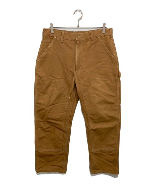 CarHartt（カーハート）CarHartt (カーハート) ダブルニーペインターパンツ ワークパンツ　made in USA ブラウン サイズ:34×32の古着・服飾アイテム