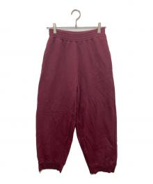 MM6 Maison Margiela（エムエムシックスメゾンマルジェラ）の古着「Oversized Tracksuit Trousers（オーバーサイズド トラックスーツ トラウザーズ） スウェットパンツ　 21FW S62KB0088」｜バーガンディー
