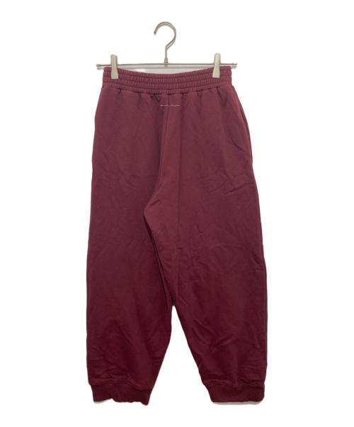 MM6 Maison Margiela（エムエムシックスメゾンマルジェラ）MM6 Maison Margiela Oversized Tracksuit Trousers（オーバーサイズド トラックスーツ トラウザーズ） スウェットパンツ　 21FW S62KB0088 バーガンディー サイズ:XSの古着・服飾アイテム