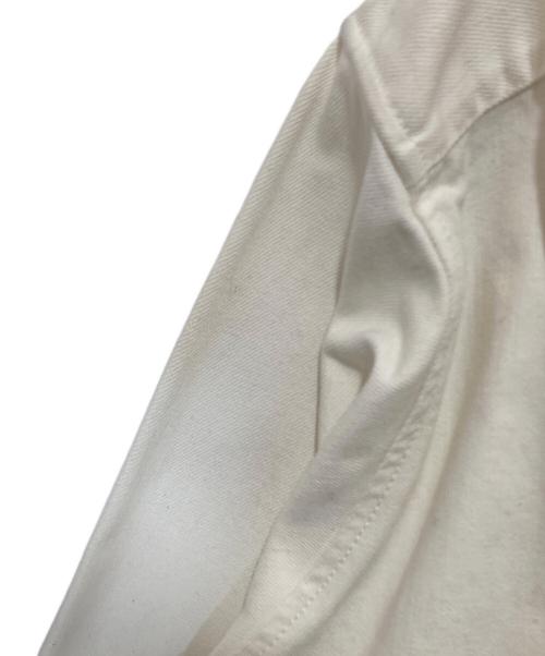 RAF SIMONS（ラフシモンズ）RAF SIMONS (ラフシモンズ) BIG FIT DENIM SHIRT with TWO PATCHE（ビッグフィットシャツ）/ オーバーサイズドシャツ　191-248 ホワイト サイズ:Sの古着・服飾アイテム