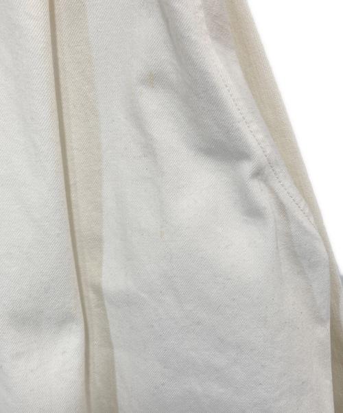 RAF SIMONS（ラフシモンズ）RAF SIMONS (ラフシモンズ) BIG FIT DENIM SHIRT with TWO PATCHE（ビッグフィットシャツ）/ オーバーサイズドシャツ　191-248 ホワイト サイズ:Sの古着・服飾アイテム