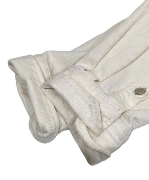 RAF SIMONS（ラフシモンズ）RAF SIMONS (ラフシモンズ) BIG FIT DENIM SHIRT with TWO PATCHE（ビッグフィットシャツ）/ オーバーサイズドシャツ　191-248 ホワイト サイズ:Sの古着・服飾アイテム