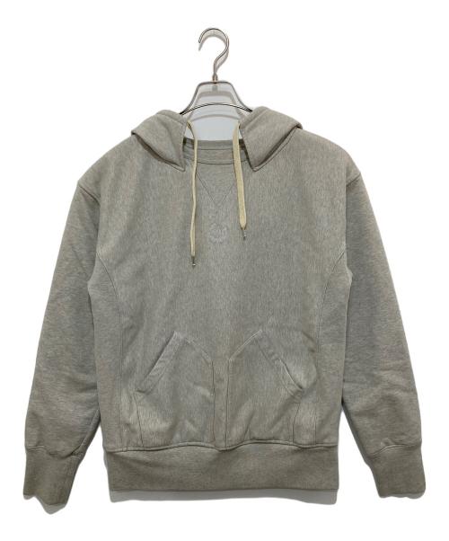 Maison Margiela（メゾンマルジェラ）Maison Margiela (メゾンマルジェラ) フロント刺繍プルオーバーパーカー　S50GU0179 S25505　21AW グレー サイズ:SIZE　52の古着・服飾アイテム