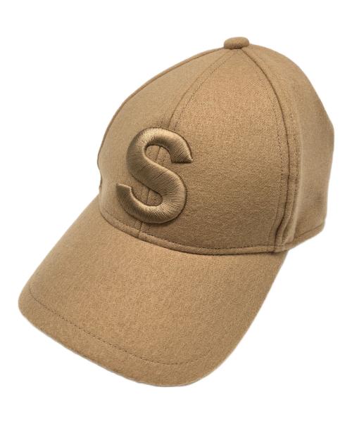 sacai（サカイ）sacai (サカイ) S Cap Wool Melton　Sロゴ　ウールメルトンキャップ　24AW　24-0838s ブラウンの古着・服飾アイテム