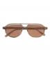 MOSCOT（モスコット）の古着「GAZEEKTAL　pink color lens sunglasses ピンクカラーレンズサングラス」｜ベージュ