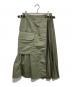 sacai（サカイ）の古着「ナイロン切替プリーツスカート　22-08363」｜カーキ