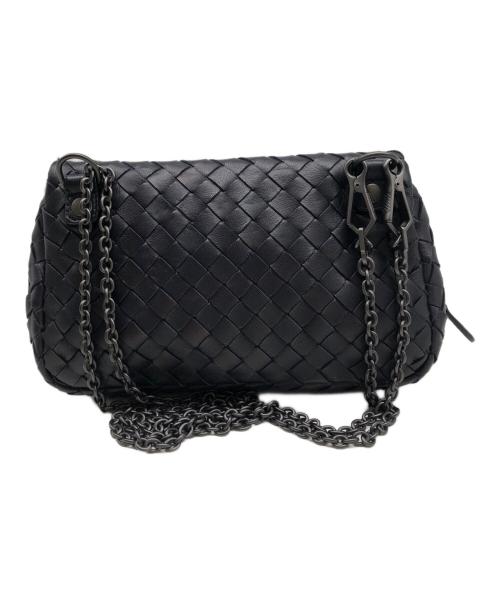 BOTTEGA VENETA（ボッテガベネタ）BOTTEGA VENETA (ボッテガベネタ) 2wayイントレチャート　チェーンショルダーバッグ　310774 ネイビーの古着・服飾アイテム