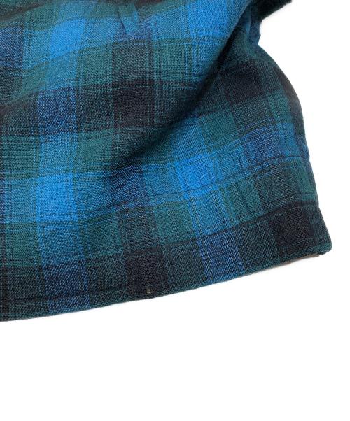 PENDLETON（ペンドルトン）PENDLETON (ペンドルトン) 50～60’s vintage check pattern wool zip-up blouson　チェック柄ウールブルゾン 棒タロン グリーン サイズ:記載なしの古着・服飾アイテム