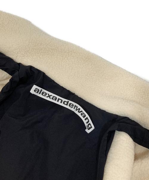 ALEXANDER WANG（アレキサンダー・ワン）ALEXANDER WANG (アレキサンダー・ワン) Oversized Fleece Jacket　オーバーサイズドフリースジャケット　ダブルジップ ホワイト サイズ:3の古着・服飾アイテム