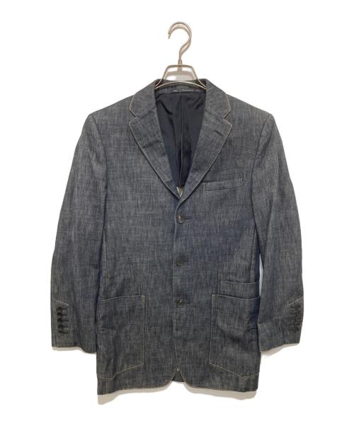 GUCCI（グッチ）GUCCI (グッチ) 3Bテーラードジャケット　デニム地　DENIM  TAILORED JACKET 19LGF0 インディゴ サイズ:44の古着・服飾アイテム