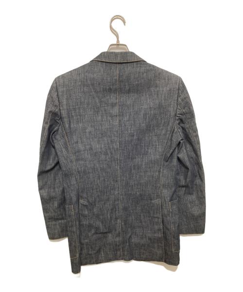 GUCCI（グッチ）GUCCI (グッチ) 3Bテーラードジャケット　デニム地　DENIM  TAILORED JACKET 19LGF0 インディゴ サイズ:44の古着・服飾アイテム