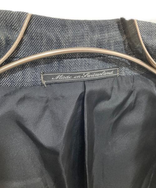 GUCCI（グッチ）GUCCI (グッチ) 3Bテーラードジャケット　デニム地　DENIM  TAILORED JACKET 19LGF0 インディゴ サイズ:44の古着・服飾アイテム