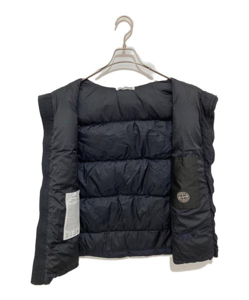 STONE ISLAND（ストーンアイランド）STONE ISLAND (ストーンアイランド) down filled puffer gillet　ダウンフィルドパファージレ　ダウンベスト　ダブルジップ　17AW　6715G0223ｖ ネイビー サイズ:XLの古着・服飾アイテム