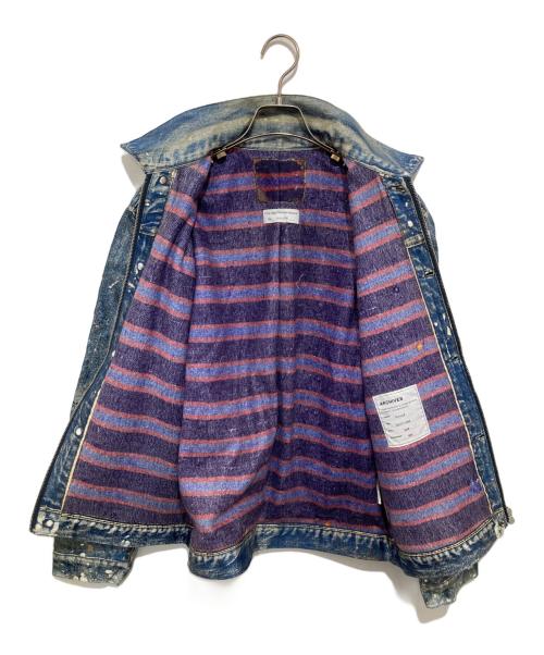 TOLQ（トルク）TOLQ (トルク) Trompe L’oeil Printed Jacket　トロンプルイユ　プリンテッドデニムジャケット　1950 Type-1 T-Back　TA-2001 インディゴ サイズ:38の古着・服飾アイテム