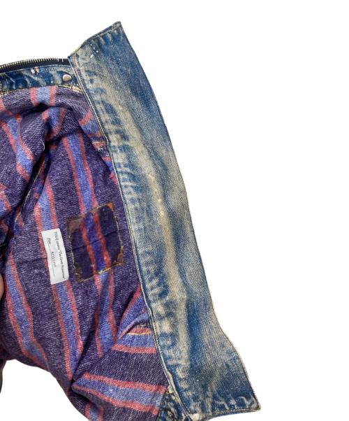 TOLQ（トルク）TOLQ (トルク) Trompe L’oeil Printed Jacket　トロンプルイユ　プリンテッドデニムジャケット　1950 Type-1 T-Back　TA-2001 インディゴ サイズ:38の古着・服飾アイテム