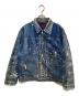 TOLQ（トルク）の古着「Trompe L’oeil Printed Jacket　トロンプルイユ　プリンテッドデニムジャケット　1950 Type-1 T-Back　TA-2001」｜インディゴ