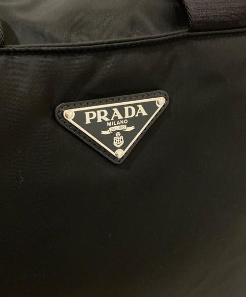 PRADA（プラダ）PRADA (プラダ) adidas (アディダス) Re Nylon 2WAY ショルダーバッグ　トートバッグ　スリーストライプ　2VG076 ブラックの古着・服飾アイテム
