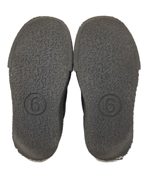 MM6 Maison Margiela（エムエムシックスメゾンマルジェラ）MM6 Maison Margiela (エムエムシックスメゾンマルジェラ) MM6ロゴ スエード厚底スニーカー　Suede  platform sneaker S59WS0204 ブラック サイズ:36の古着・服飾アイテム