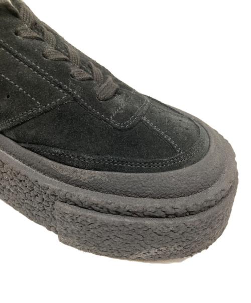 MM6 Maison Margiela（エムエムシックスメゾンマルジェラ）MM6 Maison Margiela (エムエムシックスメゾンマルジェラ) MM6ロゴ スエード厚底スニーカー　Suede  platform sneaker S59WS0204 ブラック サイズ:36の古着・服飾アイテム