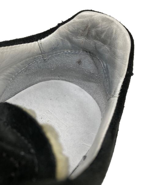 MM6 Maison Margiela（エムエムシックスメゾンマルジェラ）MM6 Maison Margiela (エムエムシックスメゾンマルジェラ) MM6ロゴ スエード厚底スニーカー　Suede  platform sneaker S59WS0204 ブラック サイズ:36の古着・服飾アイテム