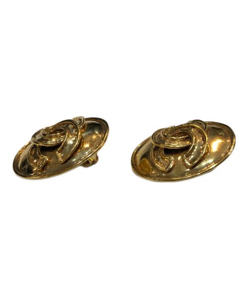 CHANEL（シャネル）CHANEL (シャネル) ヴィンテージ オールド ココマーク オーバル イヤリング 94P刻印の古着・服飾アイテム