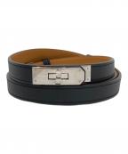 HERMESエルメス）の古着「ケリーベルト U刻印」｜ブラック