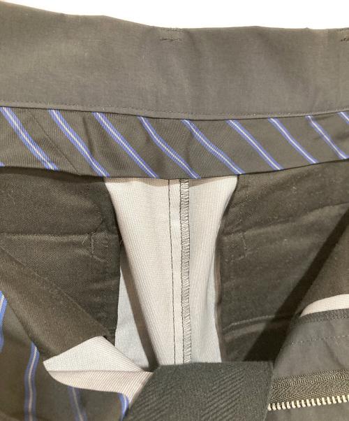 sacai（サカイ）sacai (サカイ) ナイロンクロップドパンツ　Nylon croppped pants　23-03054M ネイビー サイズ:1の古着・服飾アイテム