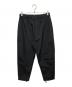 COMME des GARCONS HOMME（コムデギャルソン オム）の古着「Parachute pants エステルマットクロスパラシュートパンツ　ナイロンパンツ　ドローコード　AD23 HL-P005」｜ブラック