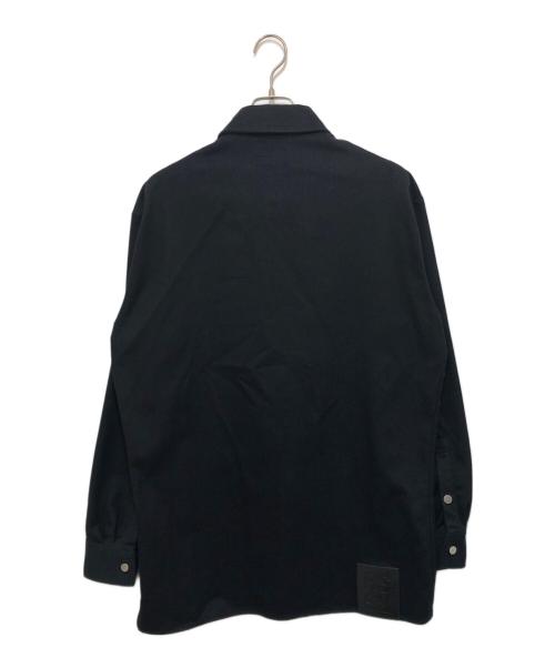 RAF SIMONS（ラフシモンズ）RAF SIMONS (ラフシモンズ) Slim Fit Denim Shirt　スリムフィットデニムシャツ　20SS　201-242 ブラック サイズ:Mの古着・服飾アイテム