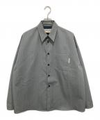 MARNIマルニ）の古着「ウールギャバジンレギュラーカラーシャツ　wool gabardine shirts　CUMU0061Q0」｜グレー