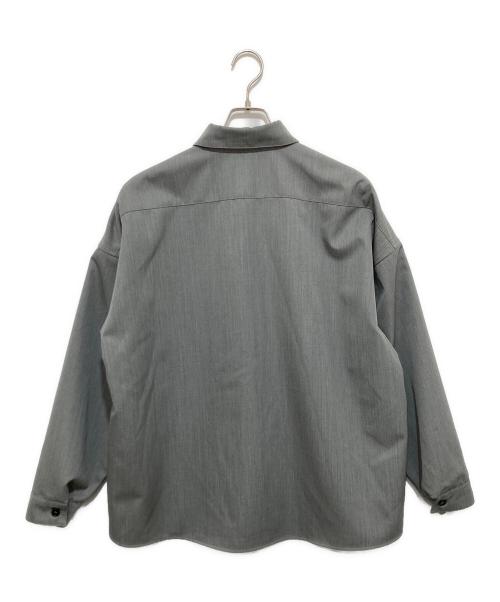 MARNI（マルニ）MARNI (マルニ) ウールギャバジンレギュラーカラーシャツ　wool gabardine shirts　CUMU0061Q0 グレー サイズ:48の古着・服飾アイテム