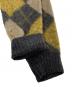 中古・古着 Needles (ニードルズ) BEAUTY&YOUTH (ビューティーアンドユース) BYAUTY＆YOUTH別注　アーガイルモヘアニット　ARGYLE MOHAIR KNIT　J0388 グレー×イエロー サイズ:L：12000円