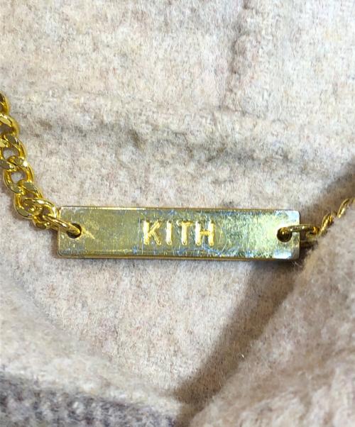 KITH（キス）KITH (キス) Check pattern reversible wool foodie チェック柄リバーシブルウールパーカー  ベージュ サイズ:XLの古着・服飾アイテム