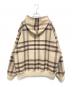KITH (キス) Check pattern reversible wool foodie チェック柄リバーシブルウールパーカー  ベージュ サイズ:XL：9000円