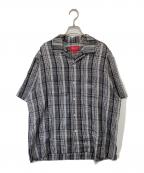 SUPREMEシュプリーム）の古着「23SS Metallic Plaid S/S Shirt（メタリック プレイド シャツ）」｜グレー