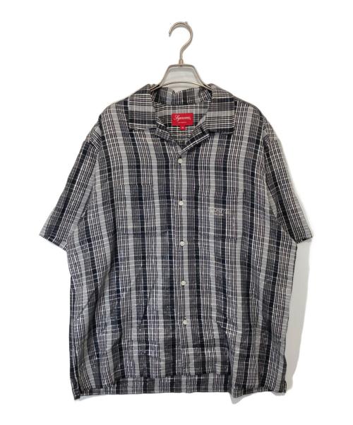SUPREME（シュプリーム）SUPREME (シュプリーム) 23SS Metallic Plaid S/S Shirt（メタリック プレイド シャツ） グレー サイズ:Mの古着・服飾アイテム