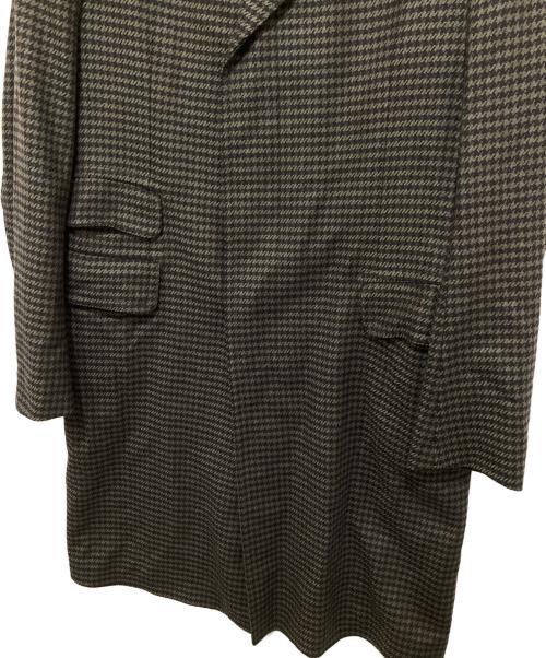 GUCCI（グッチ）GUCCI (グッチ) ハウンドトゥース チェスターコート　Chester coat　322620 グリーン サイズ:46の古着・服飾アイテム