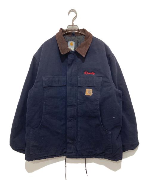 CarHartt（カーハート）CarHartt (カーハート) Traditional Coat（トラディショナルコート）/ ダックジャケット ネイビー　MADE IN USA　C26MDT ネイビー サイズ:XLの古着・服飾アイテム