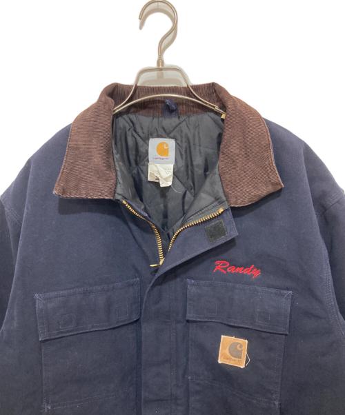 CarHartt（カーハート）CarHartt (カーハート) Traditional Coat（トラディショナルコート）/ ダックジャケット ネイビー　MADE IN USA　C26MDT ネイビー サイズ:XLの古着・服飾アイテム